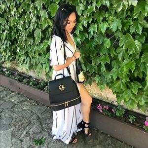 versace 19.69 black convertible backpack